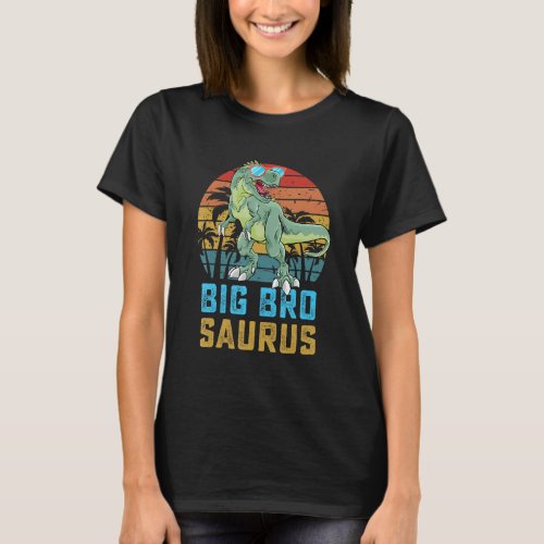 Bigbrosaurus Rex Dinosaur Big Bro Saurus Family Ma T_Shirt