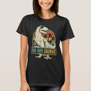 Bigbrosaurus T Rex Dinosaur Big Bro Saurus Brother T-Shirt