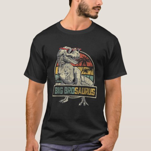 Bigbrosaurus T Rex Dinosaur Big Bro Saurus Brother T_Shirt