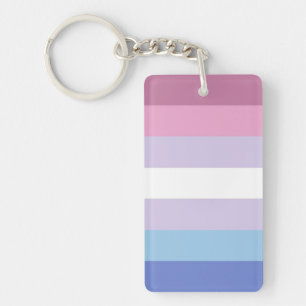 Bigender Flag Keychain