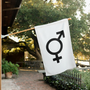 Bigender Gender Symbol House Flag