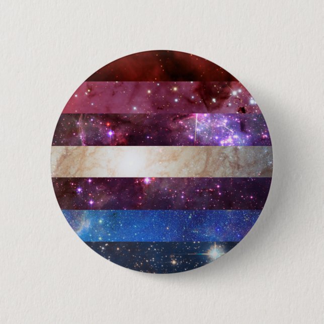 Bigender nebula flag pin (Front)