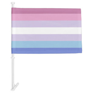 Bigender Pride Car Flag