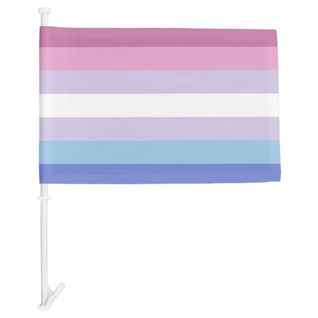 Bigender Pride Car Flag (Front)