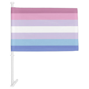 Bigender Pride Car Flag