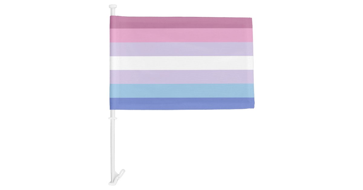 Bigender Pride Car Flag | Zazzle