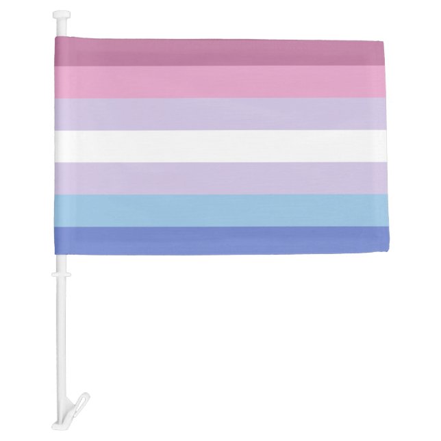 Bigender Pride Car Flag (Front)