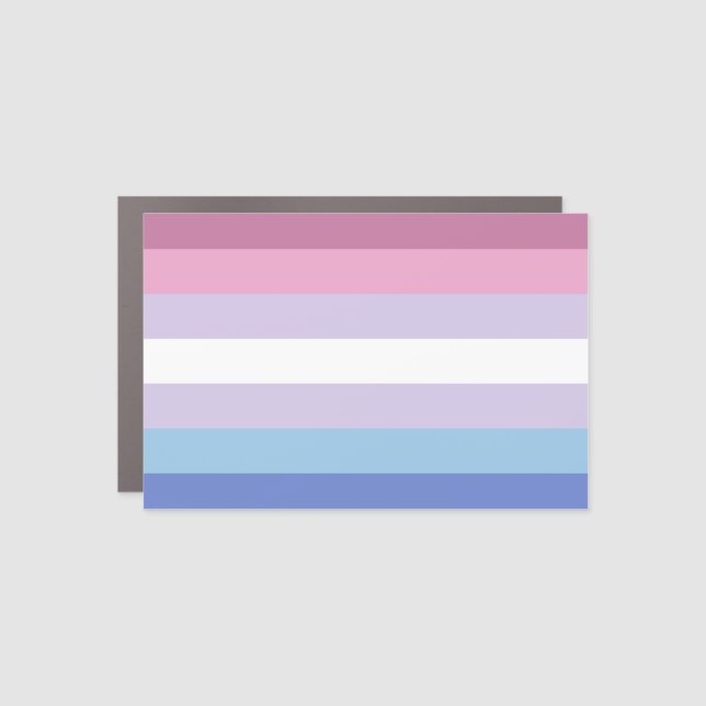 Bigender Pride Car Magnet (Front)