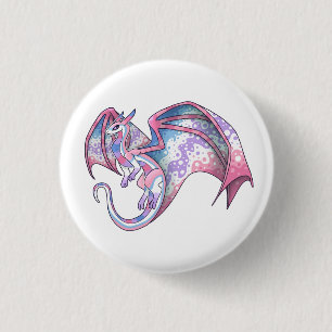 Bigender Pride Dragon Button