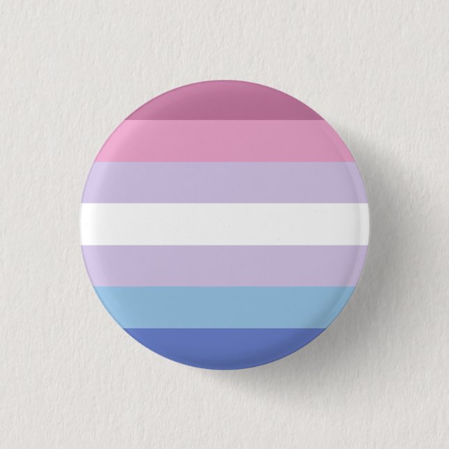 Bigender Pride Flag Badge Button (Front)