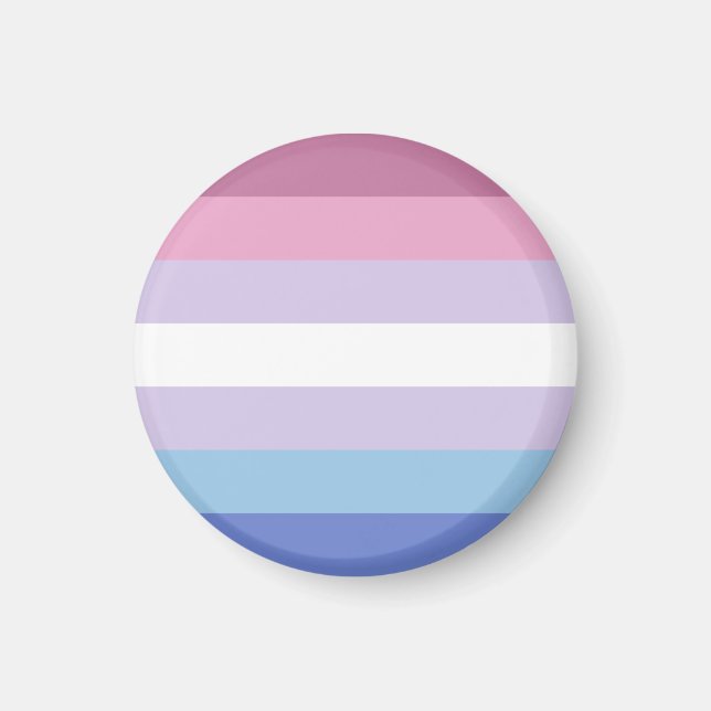 Bigender Pride Flag Magnet (Front)