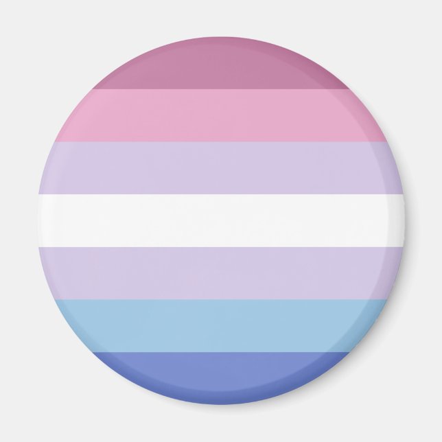 Bigender Pride Flag Magnet (Front)