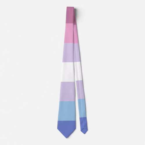Bigender Pride Flag  Neck Tie