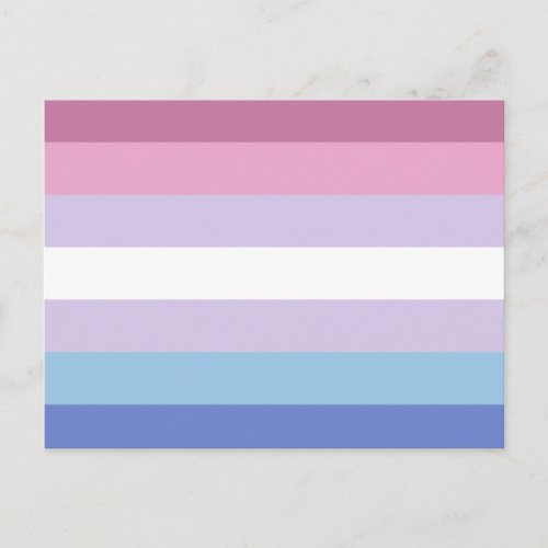Bigender Pride Flag Postcard
