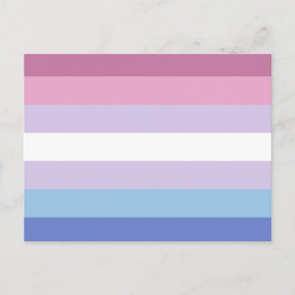 Bigender Pride Flag Postcard
