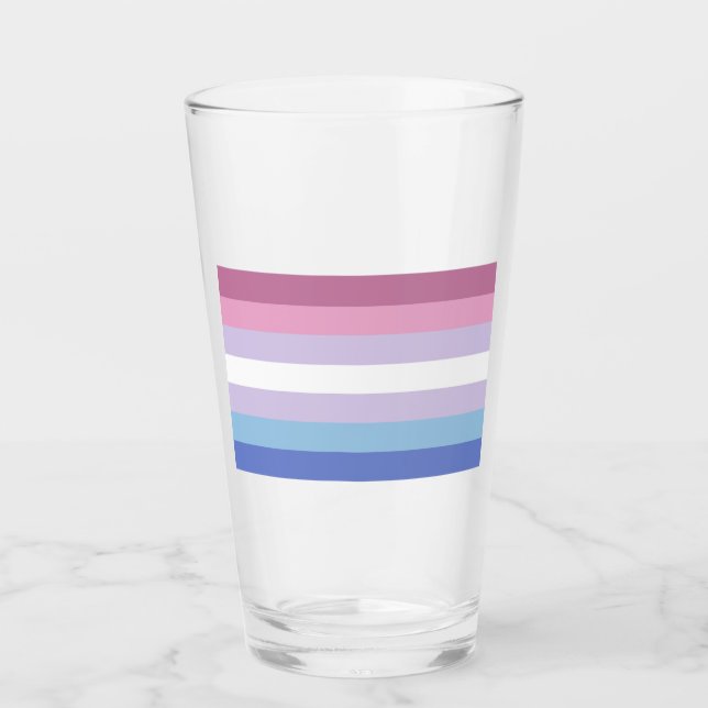 Bigender Pride Glass (Front)