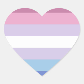 Bigender Pride Heart Sticker