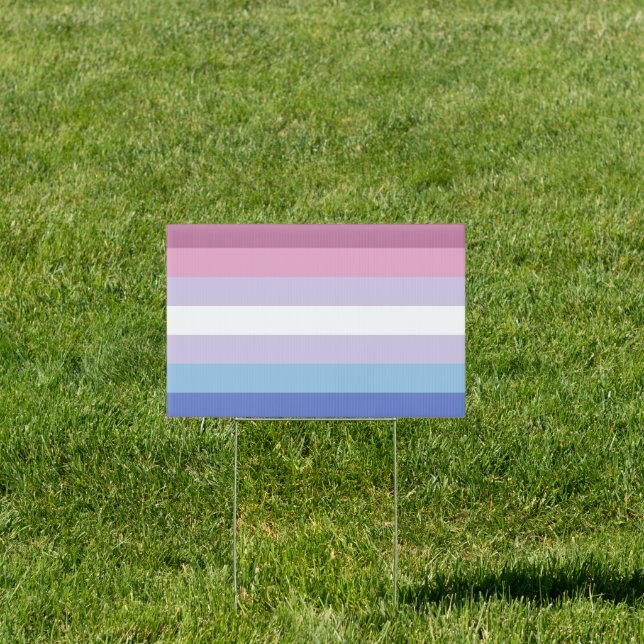 Bigender Pride Sign (Insitu)