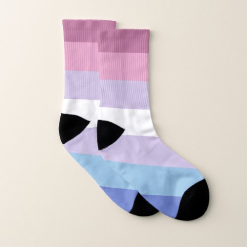 Bigender Pride Socks