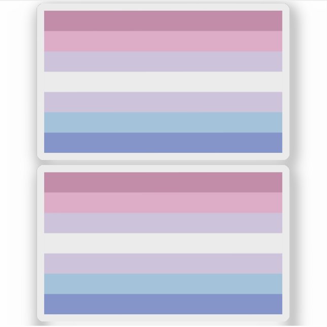 Bigender Pride Sticker (Front)