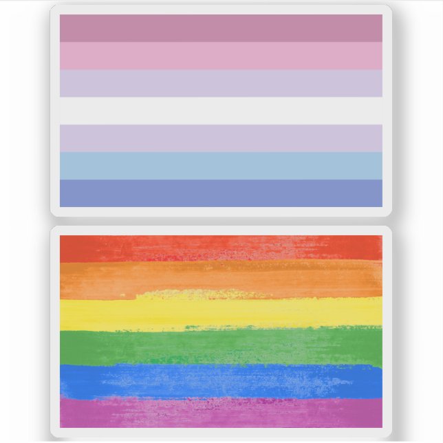 Bigender Pride Sticker (Front)