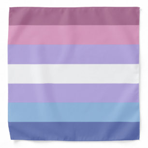 Bigender Pride, Striped Print, LGBTQ Pride Bandana