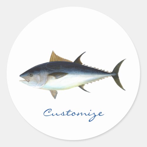 Bigeye Tuna Style Thunder_Cove Classic Round Sticker