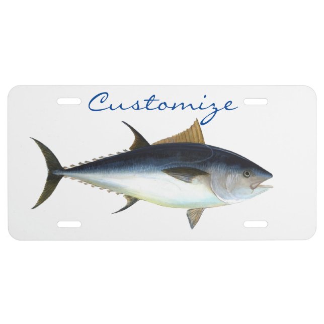 Bigeye Tuna Style Thunder_Cove License Plate (Front)