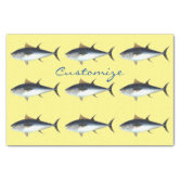 Cute Albacore Tuna Fish in Aegean Blue and White | Sticker