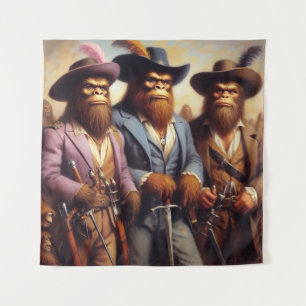 Bigfoot 3 Musketeers Tapestry
