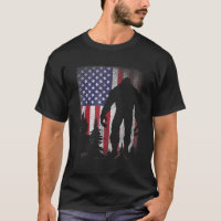 Bigfoot 4th Of July Sasquatch American Flag Patrio