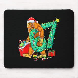 Bigfoot 67 Meme Christmas Tree 67 Baseball Lifesty Mouse Pad