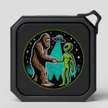 Bigfoot Alien Alliance - Funny Scifi Cryptid Bluetooth Speaker