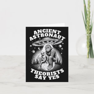 Bigfoot Alien And Ufo I Ancient Astronaut Theorist Card