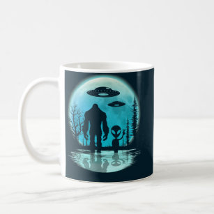 Bigfoot Alien UFO Disclosure Conspiracy Gift Coffee Mug