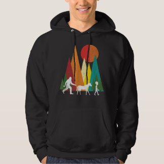 Bigfoot alien unicorn alien fantasy idea 2003 hoodie