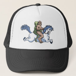 Bigfoot, Alien, Unicorn Trucker Hat