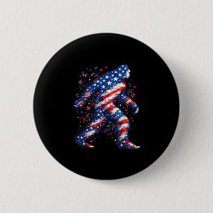 Bigfoot american flag sasquatch patriotic funny button