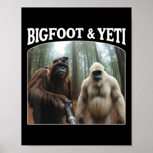 Bigfoot & Yeti Funny Sasquatch Bigfoot Vlogs F Poster