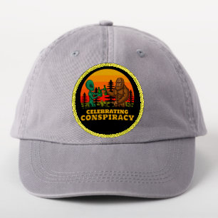 Bigfoot And Alien Have A Beer Conspiracy Theory Patch