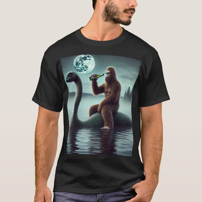 Bigfoot and Loch Ness  T-Shirt (Front)