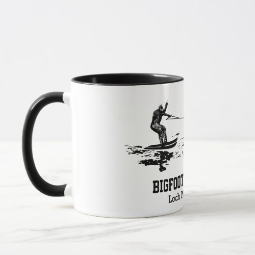 Bigfoot and Nessie Loch Ness Personalized Text Mug