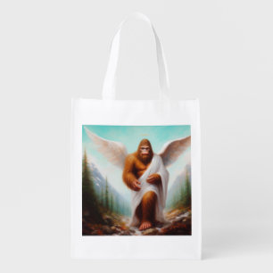 Bigfoot Angel Grocery Bag