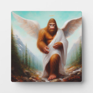 Bigfoot Angel Plaque