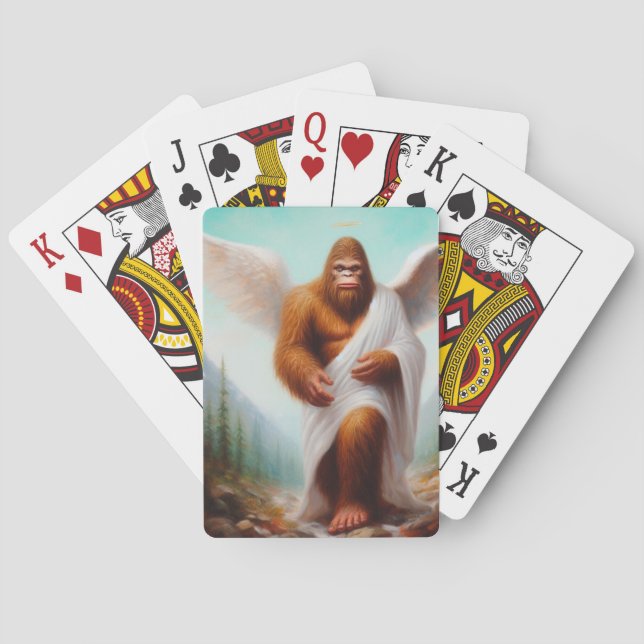 Bigfoot Angel Poker Cards (Back)