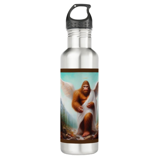 Bigfoot Angel Stainless Steel Water Bottle (Front)