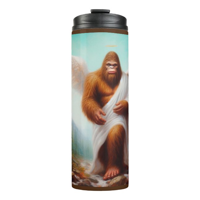 Bigfoot Angel Thermal Tumbler (Front)