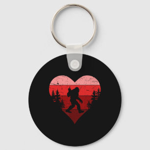 Bigfoot Anti Valentines Day Sasquatch Believe Funn Keychain