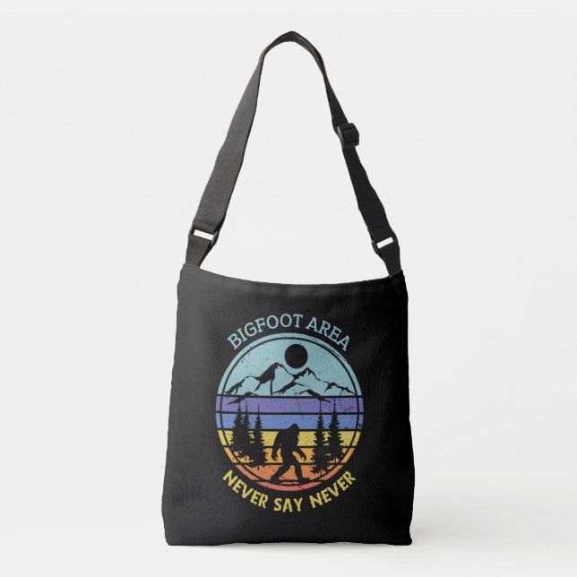 Bigfoot Area retro style Crossbody Bags (Front)