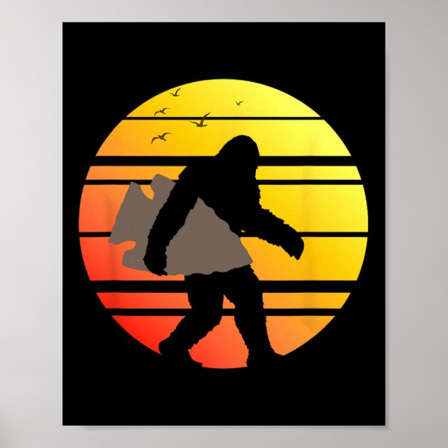 Bigfoot Arrowhead Hunting Indian Arrowhead Collect Poster (Front)